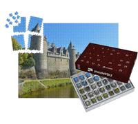 puzzleYOU : Calendrier de l'Avent | « Château de Rohan sur Les rives de l'Oust en Bretagne, dans Le Nord-Ouest de la France »