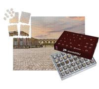 puzzleYOU : Calendrier de l'Avent | « Château du Grand Trianon dans Le Parc de Versailles à l'extérieur de Paris au Coucher du Soleil, France »