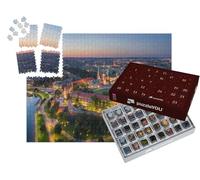 puzzleYOU : Calendrier de l'Avent | « Château Royal de Wawel au Coucher du Soleil, Cracovie, Pologne »