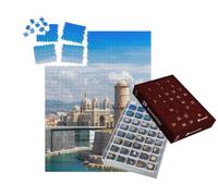 puzzleYOU : Calendrier de l'Avent | « Château Saint Jean et Cathédrale de la Major et Le Port de Marseille, France »