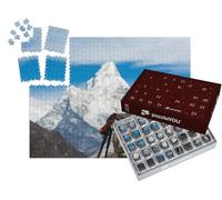 puzzleYOU : Calendrier de l'Avent | « Chaussures de randonnée séchant au Soleil Devant Le Mont AMA Dablam, Népal »