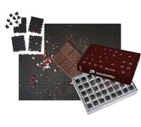 puzzleYOU : Calendrier de l'Avent | « Chocolat Noir avec pépites de Noix de Coco et mûres »