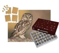 puzzleYOU : Calendrier de l'Avent | « Chouette chevêche sur Une Branche »