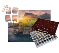 puzzleYOU : Calendrier de l'Avent | « Chute d'eau à Gasadalur au Coucher du Soleil »