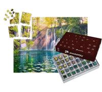 puzzleYOU : Calendrier de l'Avent | « Chute d'eau dans Le Parc National de Plitvice, Croatie »