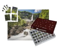 puzzleYOU : Calendrier de l'Avent | « Chute d'eau de Foroglio, Alpes suisses »