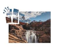 puzzleYOU : Calendrier de l'Avent | « Chute d'eau sur la montagne Fitz Roy. Patagonie, Argentine »