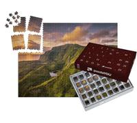 puzzleYOU : Calendrier de l'Avent | « Chute d'eau sur l'île de Flores, Açores, Portugal »