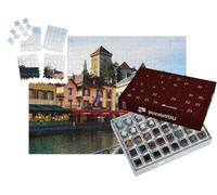puzzleYOU : Calendrier de l'Avent | « Cité médiévale d'Annecy avec Le Canal du Thiou dans la région Auvergne Rhône-Alpes »