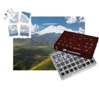puzzleYOU : Calendrier de l'Avent | « Collines Vertes de l'Elbrouz, Caucase du Nord, Russie »