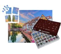 puzzleYOU : Calendrier de l'Avent | « Colmar, Alsace, France. Petite Venise, Canal d'eau et Maisons Traditionnelles à colombages. »