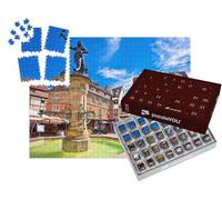 puzzleYOU : Calendrier de l'Avent | « Colmar, Ville Historique et colorée, Vue sur la Place et la Fontaine, Alsace Région France »