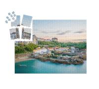puzzleYOU : Calendrier de l'Avent | « Coucher de Soleil à l'église Sainte-Eugénie à Biarritz, France »