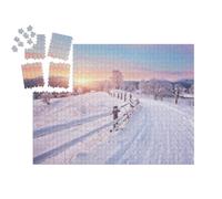 puzzleYOU : Calendrier de l'Avent | « Coucher de Soleil au Pays des Merveilles Hivernales »
