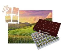 puzzleYOU : Calendrier de l'Avent | « Coucher de Soleil dans Le Piémont, Italie du Nord »