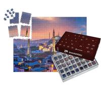 puzzleYOU : Calendrier de l'Avent | « Coucher de Soleil enchanteur : Belle Vue sur Sainte-Sophie à Istanbul, Turquie »