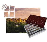 puzzleYOU : Calendrier de l'Avent | « Coucher de Soleil enchanteur sur l'Alhambra, Grenade, Espagne »