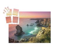 puzzleYOU : Calendrier de l'Avent | « Coucher de Soleil Entre Padstow et Newquay en Cornouailles, Angleterre »