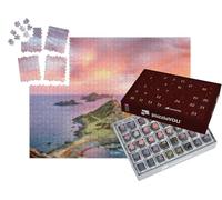 puzzleYOU : Calendrier de l'Avent | « Coucher de Soleil sur la Destination Touristique Populaire de Torra di a Parata, Corse-du-Sud »