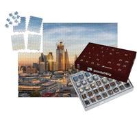 puzzleYOU : Calendrier de l'Avent | « Coucher de Soleil sur la Ligne d'horizon de la City of London, Angleterre »