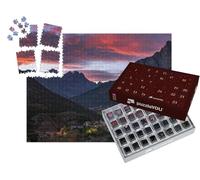puzzleYOU : Calendrier de l'Avent | « Coucher de Soleil sur Le Mont Pelvoux, Parc National des Ecrins, Alpes françaises »