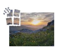 puzzleYOU : Calendrier de l'Avent | « Coucher de soleil sur le mont Taljanka entre l'Albanie et le Monténégro »