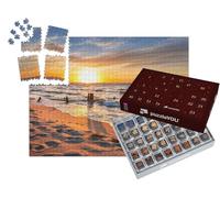 puzzleYOU : Calendrier de l'Avent | « Coucher de Soleil sur Une Plage de la mer Baltique, Pologne »