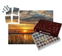 puzzleYOU : Calendrier de l'Avent | « Coucher de Soleil sur Une rivière Calme »