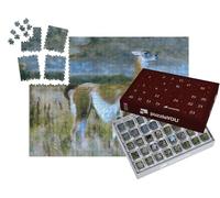 puzzleYOU : Calendrier de l'Avent | « dans Le Style Artistique de Claude Monet - Guanaco dans Le Parc National Torres Del Paine »