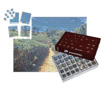 puzzleYOU : Calendrier de l'Avent | « dans Le Style de Paul-Cezanne - plantations de thé et Usine au Sri Lanka »