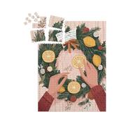 puzzleYOU : Calendrier de l'Avent | « des Mains créent Une Couronne de l'Avent Toujours Verte avec des Citrons »