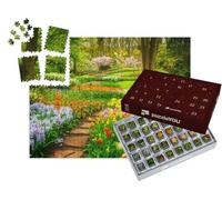 puzzleYOU : Calendrier de l'Avent | « des parterres de Tulipes colorés dans Le Parc »