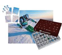 puzzleYOU : Calendrier de l'Avent | « Descente de la vallée en skiant »