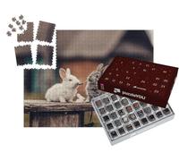 puzzleYOU : Calendrier de l'Avent | « Deux Lapins broutent des pissenlits »