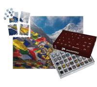 puzzleYOU : Calendrier de l'Avent | « Drapeaux de prière Devant Le Mont Annapurna I, Népal »