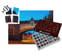 puzzleYOU : Calendrier de l'Avent | « Dublin, Irlande : Arche illuminée de la cathédrale Christ Church de Nuit »