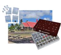 puzzleYOU : Calendrier de l'Avent | « Église idyllique à Cap Malheureux, île Maurice »