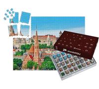 puzzleYOU : Calendrier de l'Avent | « Église Saint-Mathias, Bastion des pêcheurs avec Vue sur Le Danube, Budapest, Hongrie »