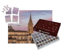 puzzleYOU : Calendrier de l'Avent | « Église Sainte-Anne à Montpellier au Coucher du Soleil. Montpellier, Occitanie, France. »