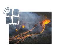 puzzleYOU : Calendrier de l'Avent | « Éruption volcanique dans Le Fagradalsfjall, sud-Ouest de l'Islande, en Mars 2021 »