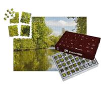 puzzleYOU : Calendrier de l'Avent | « Étang près du château de Montreuil-Bellay, France »