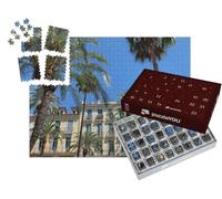 puzzleYOU : Calendrier de l'Avent | « Façades victoriennes et Rue des Palmiers à Hyères Les Palmiers France »