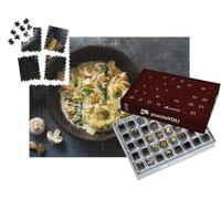 puzzleYOU : Calendrier de l'Avent | « Fettuccini Italiens aux Champignons et aux épinards »