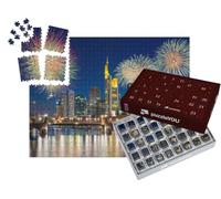 puzzleYOU : Calendrier de l'Avent | « Feux d'artifice au-Dessus de Francfort-sur-Le-Main, Allemagne »