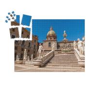 puzzleYOU : Calendrier de l'Avent | « Fontana Pretoria sur la Piazza Pretoria à Palerme, Sicile »