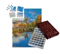 puzzleYOU : Calendrier de l'Avent | « France Bretagne Rivière Odet et cathédrale St Corentin à Quimper »