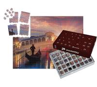 puzzleYOU : Calendrier de l'Avent | « Gondole près du Pont du Rialto à Venise, Italie »
