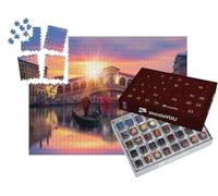 puzzleYOU : Calendrier de l'Avent | « Gondole sur Le Pont du Rialto à Venise, Italie »