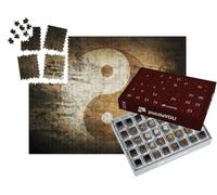 puzzleYOU : Calendrier de l'Avent | « Grunge Yin Yang Symbole »