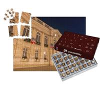 puzzleYOU : Calendrier de l'Avent | « Hôtel de Ville de Beauvais de Nuit. Beauvais, Hauts-de-France, France. »